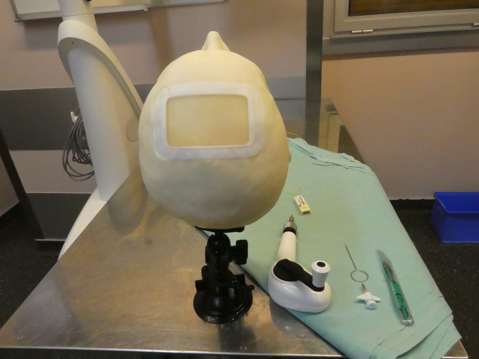 Neurosurgery simulator - back view