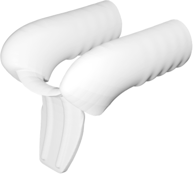 conformateur narinaire imprimé en 3D pour maintenir la cloison nasale et les ailes du nez
